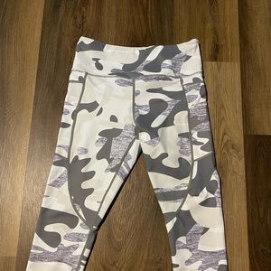 White and Gray Camo leggings